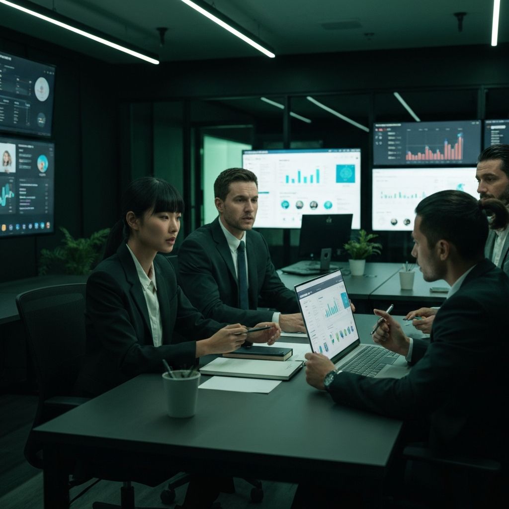 Our professional social media marketing team at work